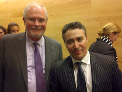 Violinist Maxim Vengerov and Stephen Fogarty. 26.10.2012.